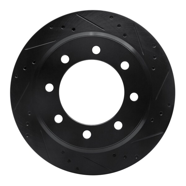 Dynamic Friction Co DFC Brake Rotor - Drilled and Slotted - Black 633-54208R - main