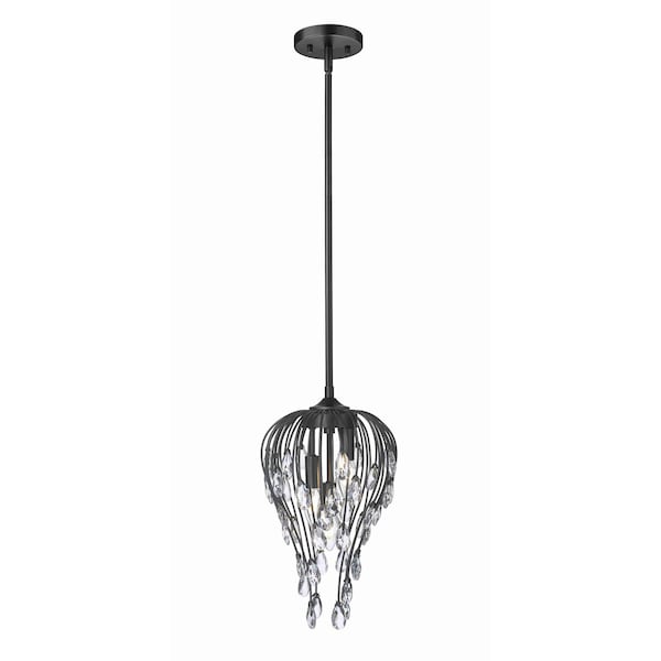 Z-Lite Gabriella Matte Black 3 Light Pendant 1957P9-MB - main