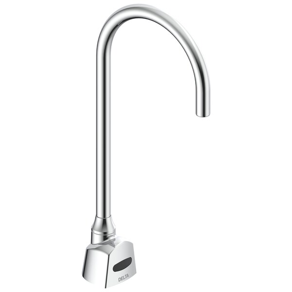 Delta Commercial 1500T Series Deckmount Electronic Se Gooseneck Faucet, Hardwire, 1.5Gpm In Chrome 1500TF3370 - main