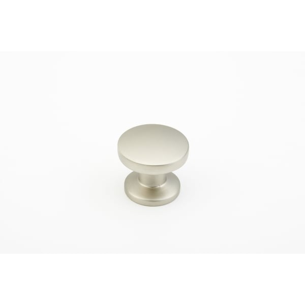 Schaub 1-3/8in Northport Round Cabinet Knob Satin Nickel Finish 211-15 - main