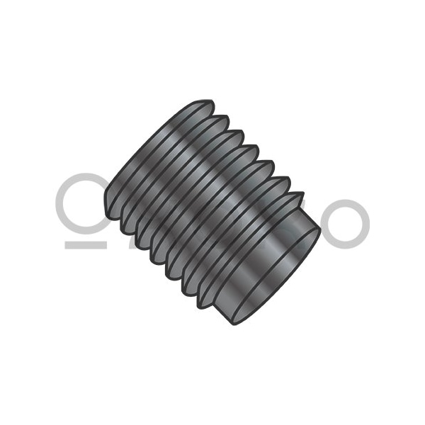 Oxoxo 10-32X3/16 Fine Thread Socket Set Screw Half Dog Point Plain, 100PK 145859 - main