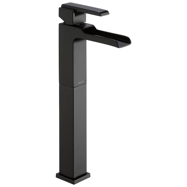 Delta Single hole installation Hole Vessel Lavatory Faucet, Matte Black 768LF-BL - main