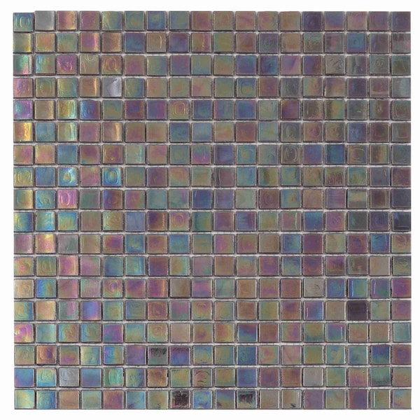Apollo Tile Skosh 11.6 in. x 11.6 in. Glossy Wine Red Glass Mosaic Wall and Floor Tile 18.69 sqft/case, 20PK APLNB88RD233A - main