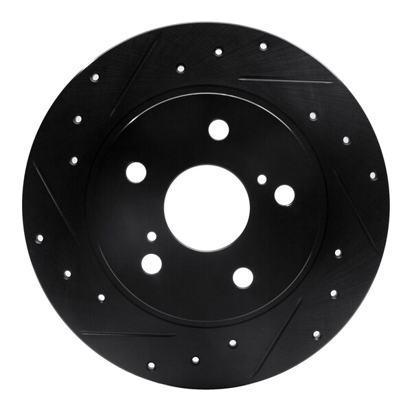 Dynamic Friction Co DFC Brake Rotor - Drilled and Slotted - Black 633-91000L - main