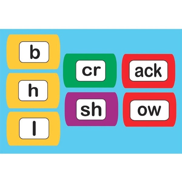 Ashley Productions Die-Cut Magnetic Foam Word Chunking, 100 Pieces Per Set, 300PK 40007 - main