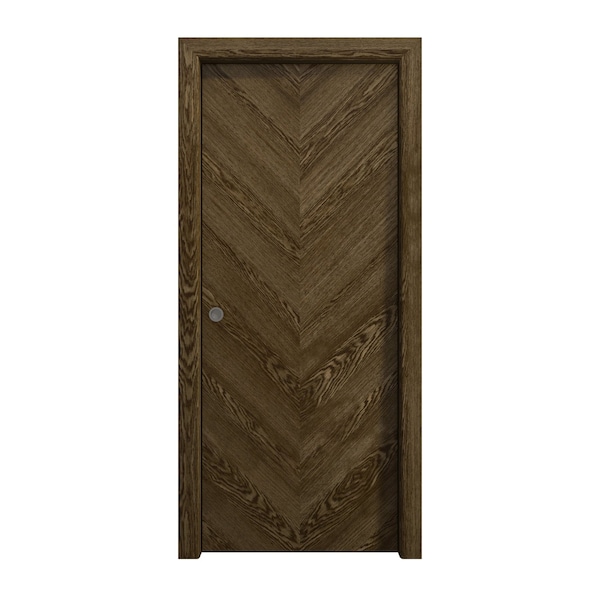 Sartodoors Sliding Pocket Door 32 x 80 inches, Ego 5005 Marble Oak, Kit Rail Hardware, Solid Wood Interior B EGO5005PD-DMR-32 - main