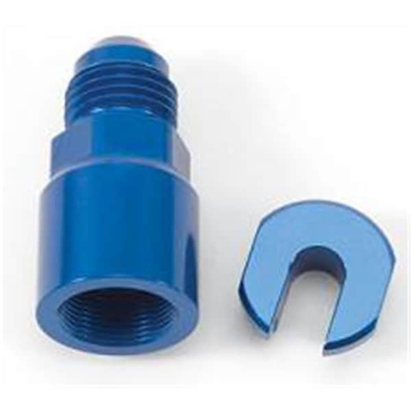 Russell 6 AN Male to 0.25 Female EFI Fuel Fitting, Blue RUS641300 - main