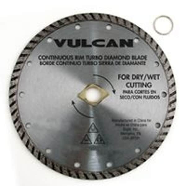 Vulcan Continuous Turbo Diamond Blade, 10 in Dia, 7/8 in Arbor 934161OR - main