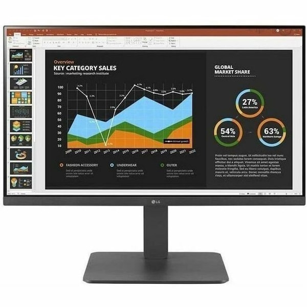 Lg 24BR650B-C 24" Class Full HD LCD Monitor - 16:9 - Textured Black 24BR650B-C - main