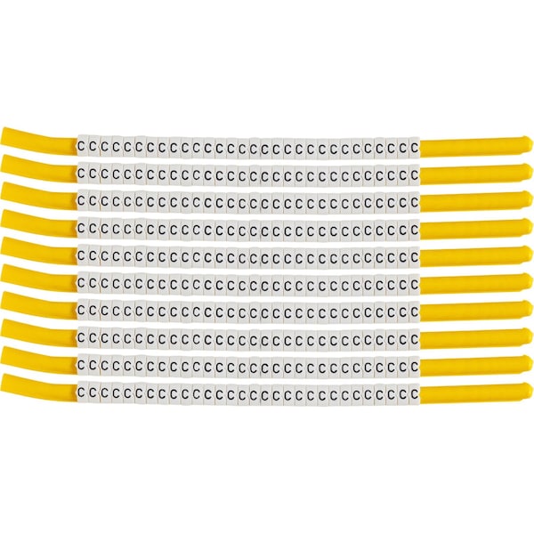 Brady ClipSleeve Wire Markers Size 18 Nylon 10 AWG - 8 AWG, C Pack of 300 Each, 300PK SCN18-C - main