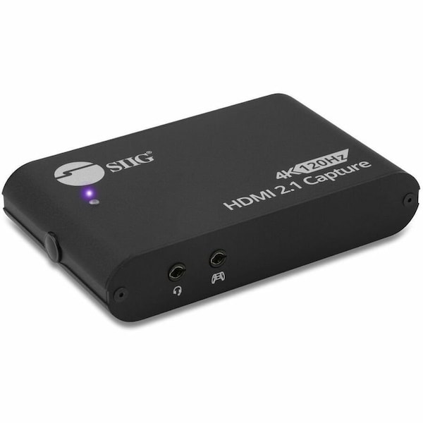 Siig 4K120HZ HDMI 2.1 CAPTURE DEVICE FOR GAMING & STREAMING 4K60HZ CAPTURE 4K 120HZ / CE-H28311-S1 - main