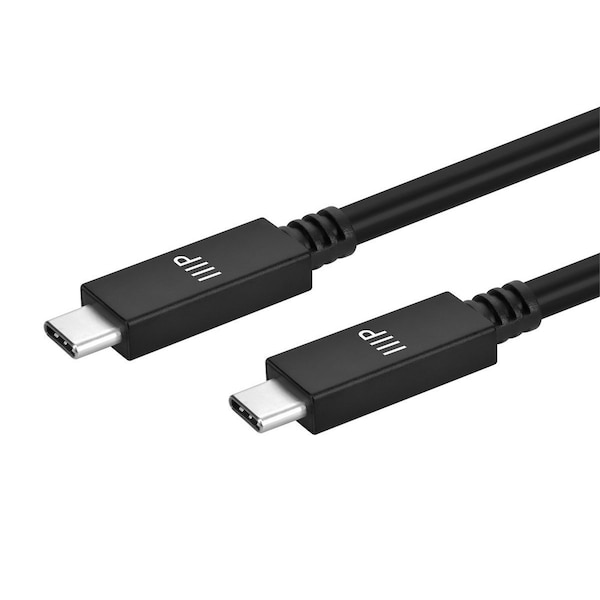 Monoprice Ultra Compact USB Type-C 3.2 Gen2 Cable_ 10Gbps_ 5A_ Black 1m (3.3ft) 39241 - main