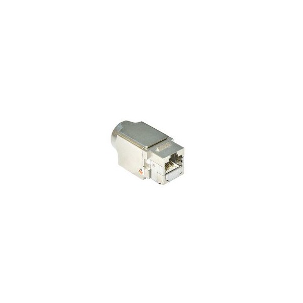 Cable Wholesale Shielded Cat6a Keystone Jack, RJ45 Female to 110 Punch Down 33X6-521 - main