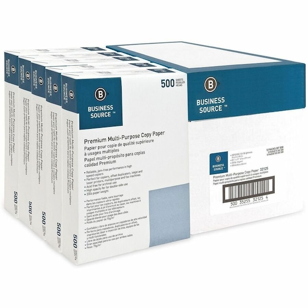 Business Source Multi-Purpose Paper, Smooth, PK5 BSN32125 - main