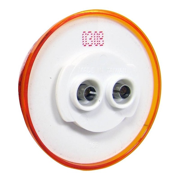 Pm Company Marker Light, 12 V, LED Lamp, Amber Lens, Grommet V166A - main