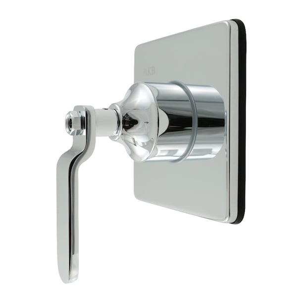 Kingston Brass Single-Handle Three-Way Diverter Valve with Square Trim Kit, Polished Chrome KS3041KL - main