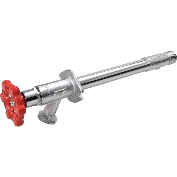 Proline Series ProLine Chrome Plated Brass 1/2'' MIP x 3/4'' MHT 12'' Frost Free Sillcock 104-405 - main