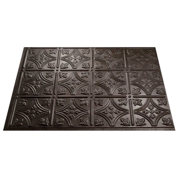 Fasade Backsplash Trad1 Smoked Pewter D6027 - main