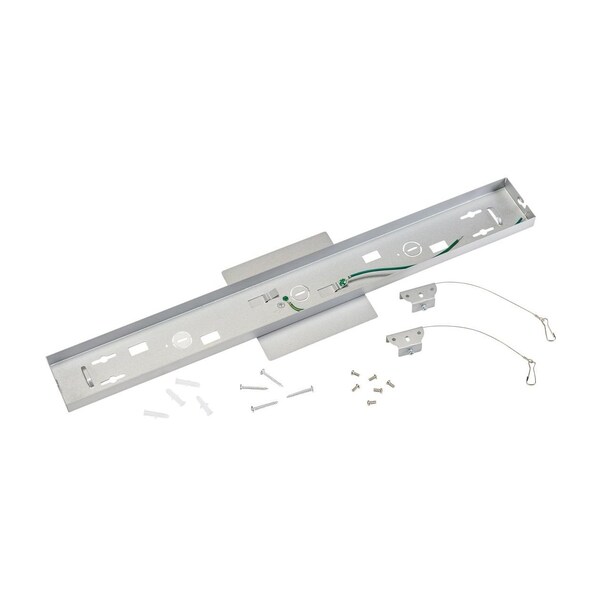 Keystone Surface Mounting Kit for 2' Series A Linear Arch Fixtures. Silver KT-LALED-2A-SM-KIT-S - main