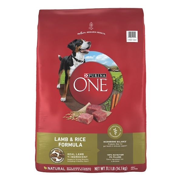 Purina One Purina SmartBlend 149419 Dog Food, Dry, Lamb, Rice Flavor, 31.1 lb 14941 - main