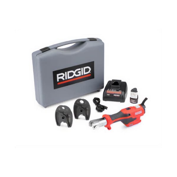 Ridgid RP 115 Mini Press Tool Kit with PureFlow Jaws 1/2 in and 3/4 in 72543 - main