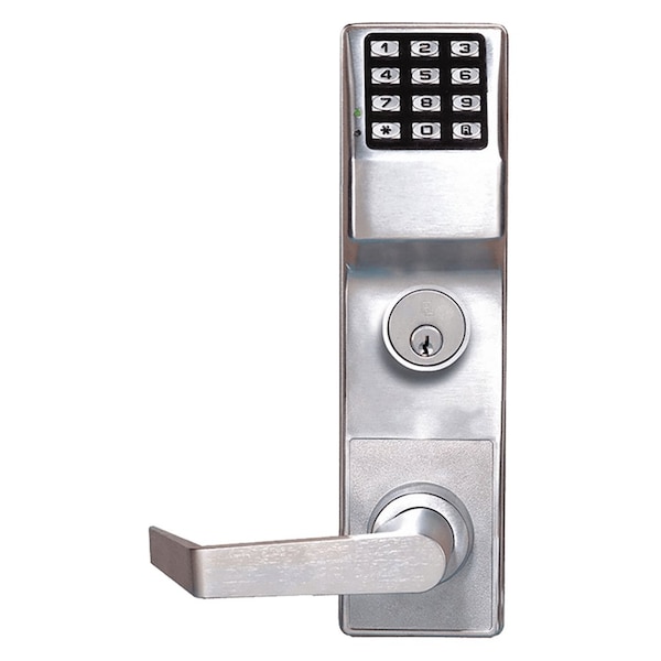 Alarm Lock T2 Series Exit Trim, Straight Handle, 1-3/4in x 1/8in Door Thickness, Generic Rim Cylinder and Adap ETDL27S1G/26DS88 - main