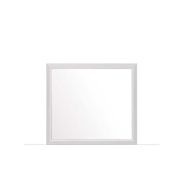 Homeroots 35" White Framed Dresser Mirror 478619 - main