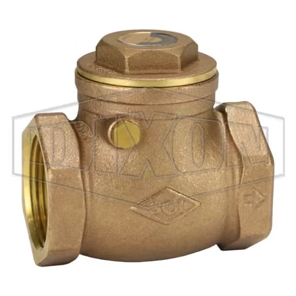 Dixon Swing Check Valve, 1-1/4 in Nominal, FNPT End Style, Brass Body SWCV125 - main