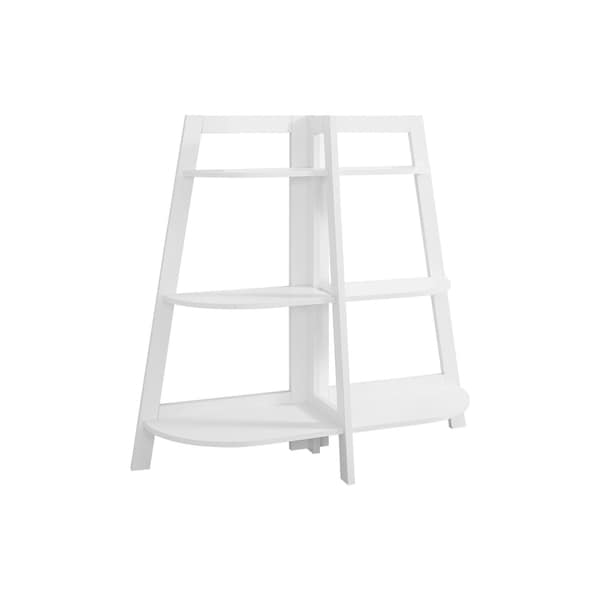 Homeroots 47" White Six Tier Etagere Bookcase 489810 - main