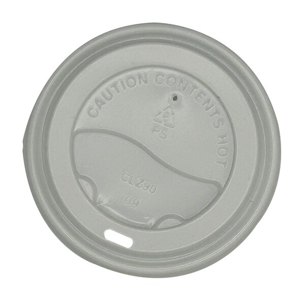Empress Travel Lid PS for Paper Hot Cup 8oz White , 80mm EFHCL-0208-W ...