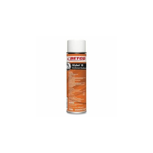 Betco Glybet III Disinfectant, 15.5 oz, Aerosol Can, Citrus Bouquet, 12PK 866-10862300 - main