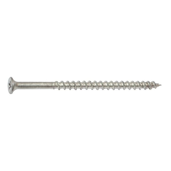 Midwest Fastener Deck Screw, #10 x 3-1/2 in, Steel, Flat Head, Phillips Drive M08163 - main