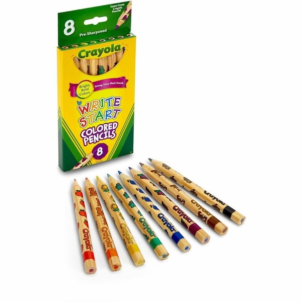 Crayola Pencil, Color, Writestart, PK8 684108 - main
