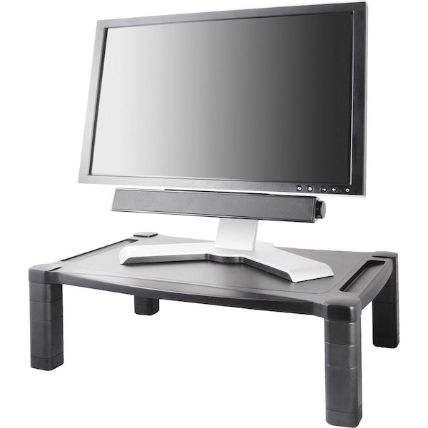 Kantek Extra Wide Adjustable Monitor Laptop Stand 20inx13in Single, Black KTKMS500 - main