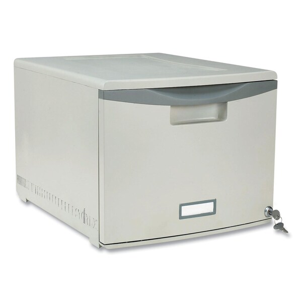 Storex Stackable Storage Drawer, 14.8in x 18.3in x 12.8in, Gray 61251S02C - main