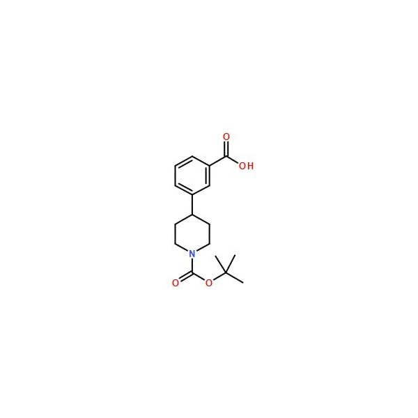 Ak Scientific 3-(1-(tert-Butoxycarbonyl)piperidin-4-yl)benzoic acid (5g), CAS 828243-30-7 W8642-5g - main