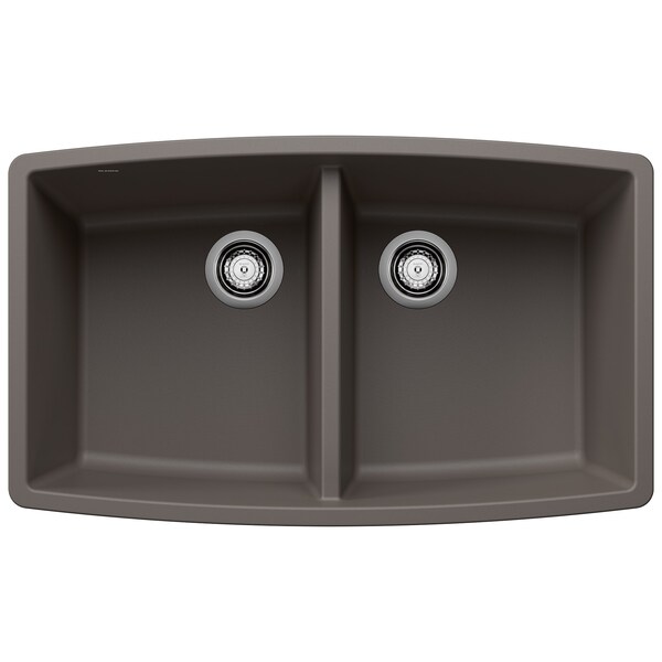 Blanco Performa Equal Double Bowl, Volcano Gray 443123 - main