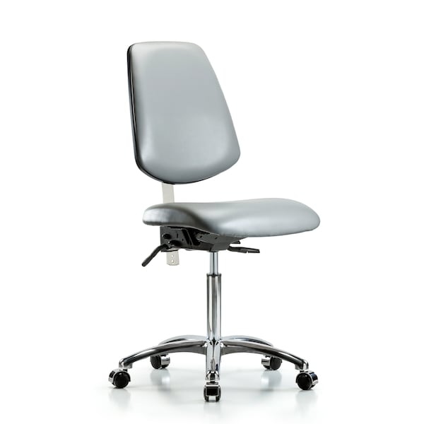 Blue Ridge Ergonomics Vinyl Clean Room Chair BR-NCR-VMBCH-MB-CR-T1-A0-NF-CC-8840 - main