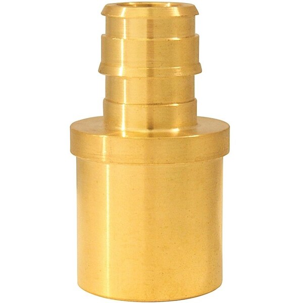 Conbraco Apollo Valves ExpansionPEX Series Reducing Pipe Adapter, 1/2 x 3/4 in, Barb x Male Sweat, Brass EPXMS1234 - main