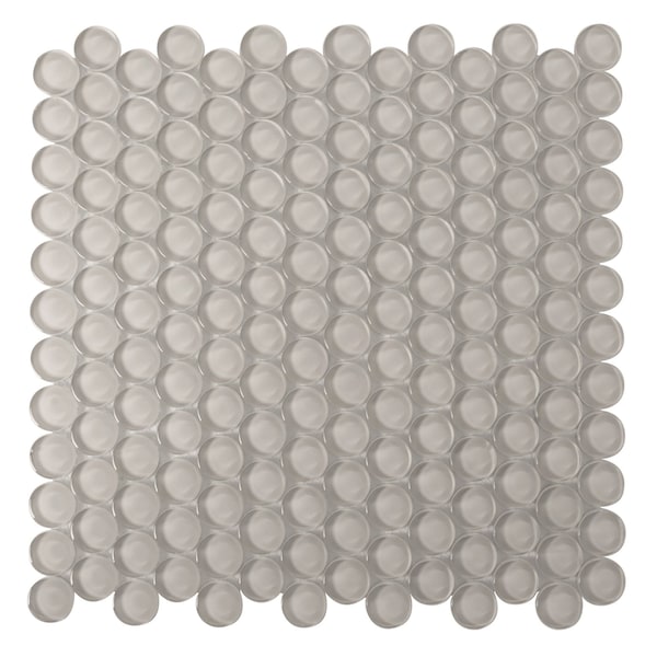 Apollo Tile Beige 12 in x 12 in Glass Glossy Floor and Wall Mosaic Tile 5 sqft/case, 5PK APLPN88085A - main