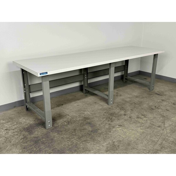 Stackbin Bolted Workbenches, 96"W, Adj. H, 3500lb P9630-3505-BK - main