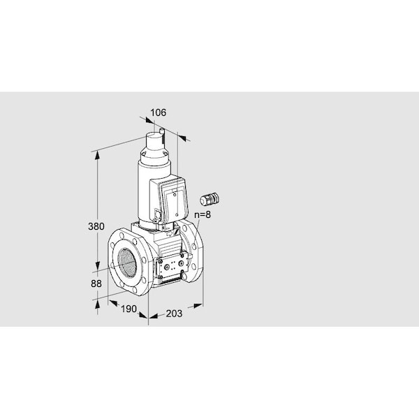 Honeywell Kromschroder VLV, SOLND, SZ 7, 80 MM ISO FLG, VAS780F05L KS88203588 - main