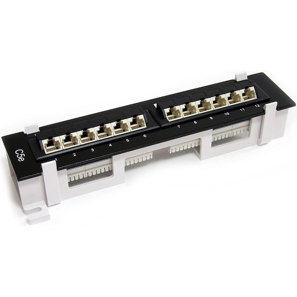 Startech.Com 1U 12 PORT WALL MOUNT CAT5E PATCH PANEL PANEL4512 - main