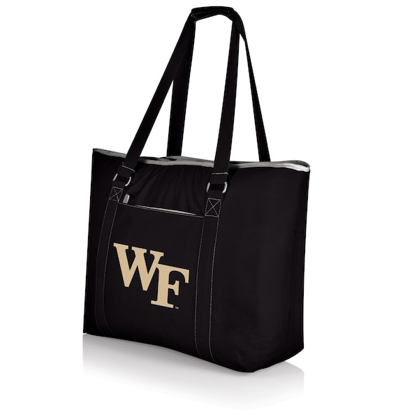 Picnic Time Family Of Brands NCAA Wake Forest Demon Deacons Tahoe XL Tote Cooler Bag - Soft Cooler Bag - Picnic Cooler, Black 598-00-175-614-0 - main