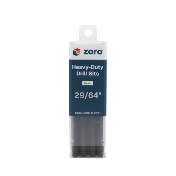 Zoro 29/64" Drill Bit, Heavy-Duty M2-Premium HSS Jobber Length Split Point Black/Gold Finish ZDB-01-29/64 - main