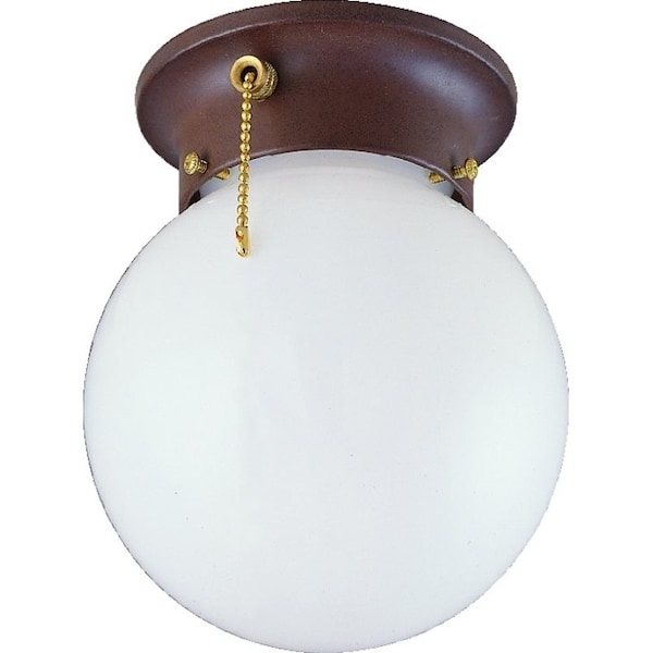 Boston Harbor Ceiling Light Fixture, 0.5 A, 120 V, 60 W, 1-Lamp, A19 or CFL Lamp, Metal Fixture F30153375 - main