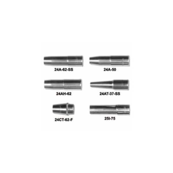 Tweco 25 Series Nozzles, Coarse Thread, 1/8 in. Tip Recess, 1/2 in, For No. 5 Gun 358-1250-1410 - main