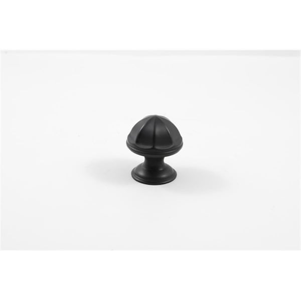 Residential Essentials Mushroom Cabinet Knob- Black 10243BK - main