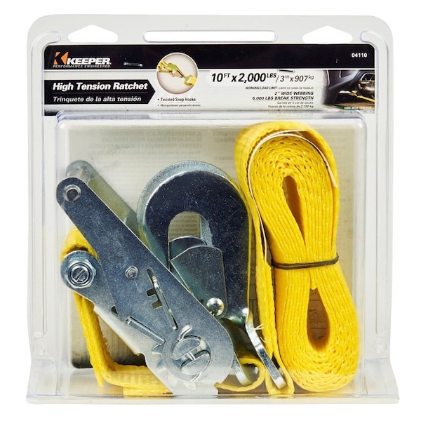 Hampton Products-Keeper 10X2Auto Ratch Tie Down 04110 - main