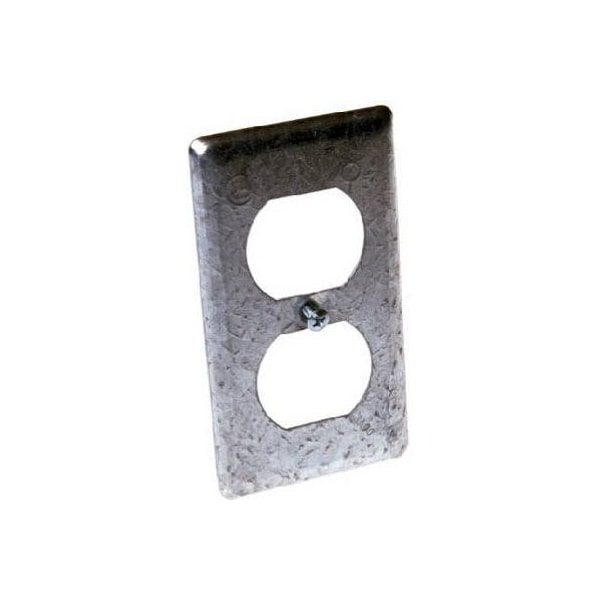 Hubbell-Raco Electrical Box Cover, 1 Gang Gang, Steel, Duplex Receptacle Cover Type 864 - main